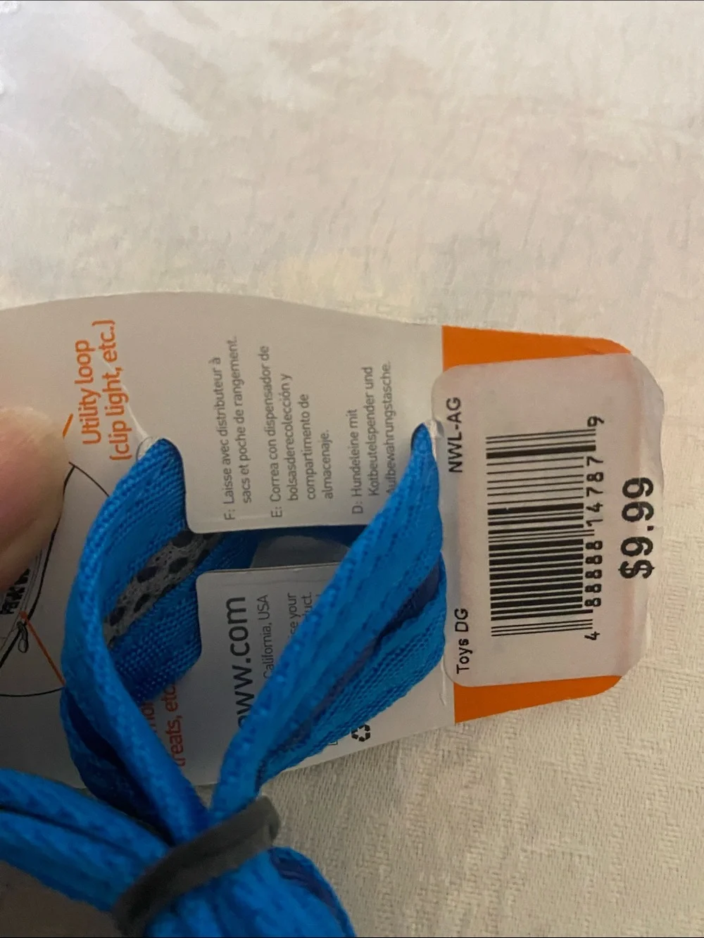 Doggy Rope Toy with Ball - Blue & White , Pick Pocket Leash New Open to Offers!